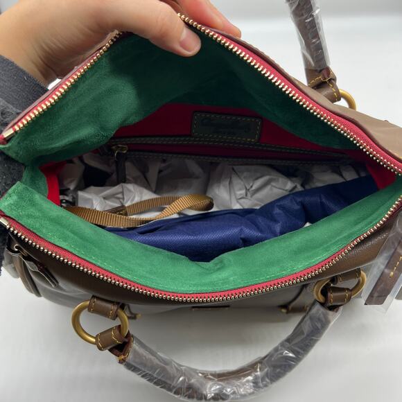 Dooney & Bourke Women Handbags Florentine Leather Satchel Elephant - Picture 11 of 16